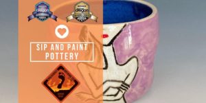 Sip and Paint Pottery Party - Walkabout Brewing Company.